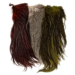 Hareline Half Grizzly Saddles