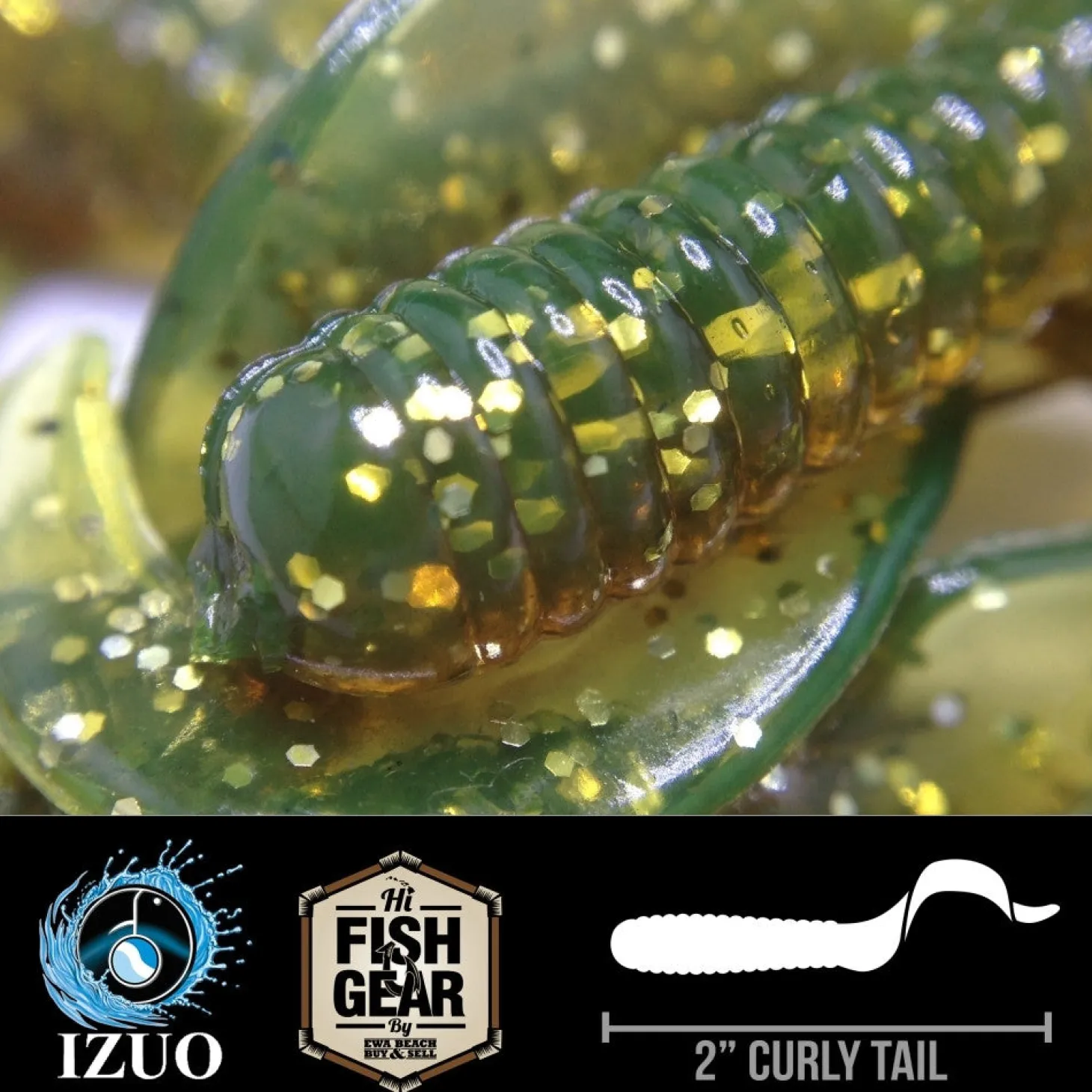 Hawaiian Angler 2'' Curly Tail Grubs