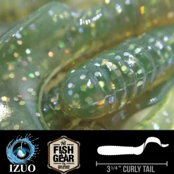 Hawaiian Angler 3.25'' Curly Tail Grubs