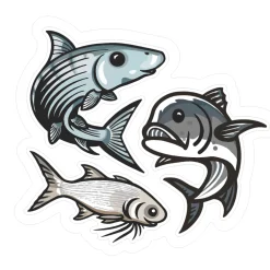 Hawaii Fishing Gear Stickers