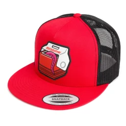 HFG- Baitcooler Red/Black Flat Bill Trucker Hat