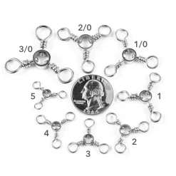 HFG Brass Three Way Swivel With Stainless Steel Ring