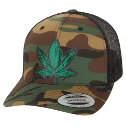 HFG - Florida Green Fish Camo/Black Snapback Classic Trucker Hat