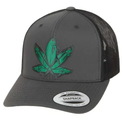 HFG - Florida Green Fish Charcoal/Black Classic Snapback Trucker