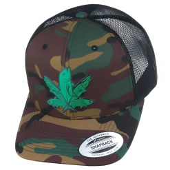 HFG - Green Fish Camo/Black Snapback Classic Trucker Hat