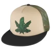 HFG - Green Fish Camo/Tan/Black Flatbill Trucker Hat