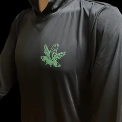 HFG -Green Fish Reflective UV Protection Hoodie (Black)