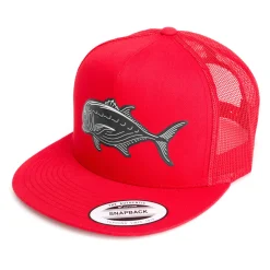 HFG - JDM Ulua Red Snapback Flat Bill Trucker Hat