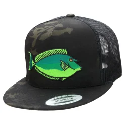 HFG - Kala (Unicorn Fish) Black Multicam® Flatbill Snapback Trucker Hat