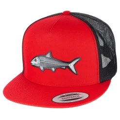 HFG - Oio Bones Red/Black Snapback Flatbill Trucker Hat