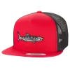 HFG - Oio Red/Black Snapback Flat Bill Trucker Hat