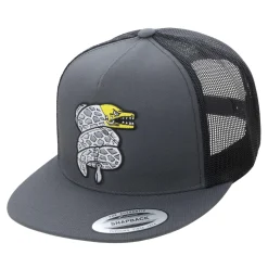 HFG - Pusshead Puhi Charcoal/Black Flatbill Trucker Hat