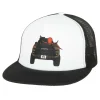 HFG - TAKOMA Black & White Flatbill Trucker Hat