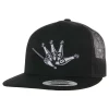 HFG - Throw Da Shaka Black Flat Bill Trucker Hat