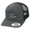HFG - Throw Da Shaka Charcoal/Black Classic Snapback Trucker