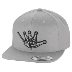 HFG - Throw Da Shaka Silver Flat Bill Snapback Hat