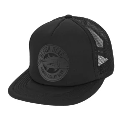 HFG - Ulua Circle Stealth Black Flatbill Trucker Hat