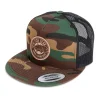 HFG - Ulua Leather Camo/Black Flatbill Trucker Hat