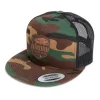 HFG - Ulua Leather Shield Camo/Black Flatbill Trucker Hat